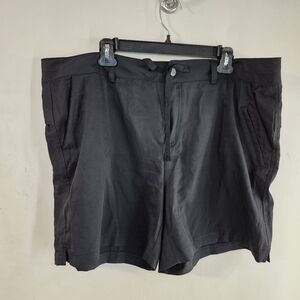 Magellan Outdoors Black Flat Front Women's Shorts